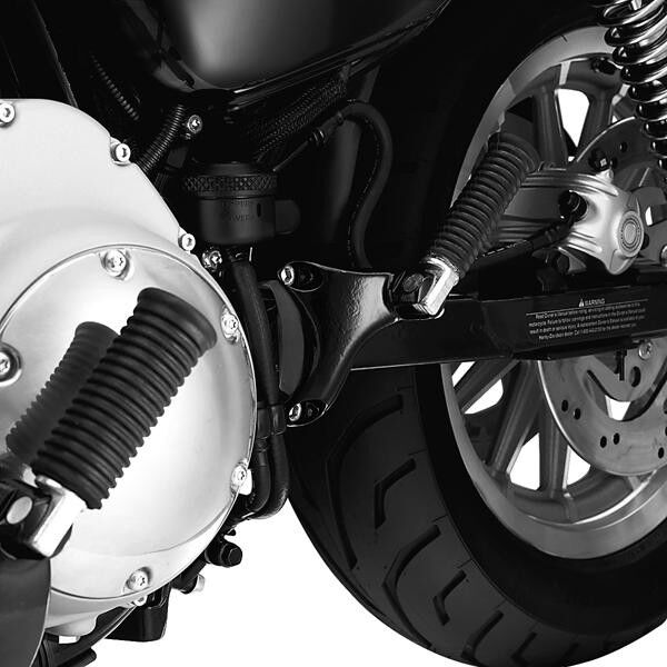 Harley Davidson Soziusfußrasten-Montagekit - schwarz 50203-04