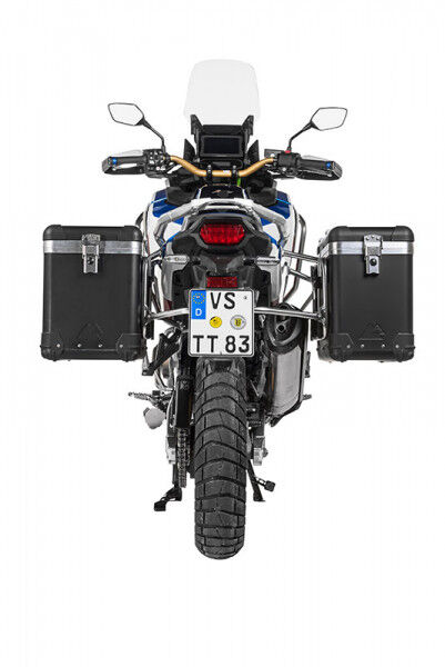 ZEGA Pro Koffersystem And-Black 38/45 Liter mit Edelstahlträger für Honda CRF1100L Adventure Sports