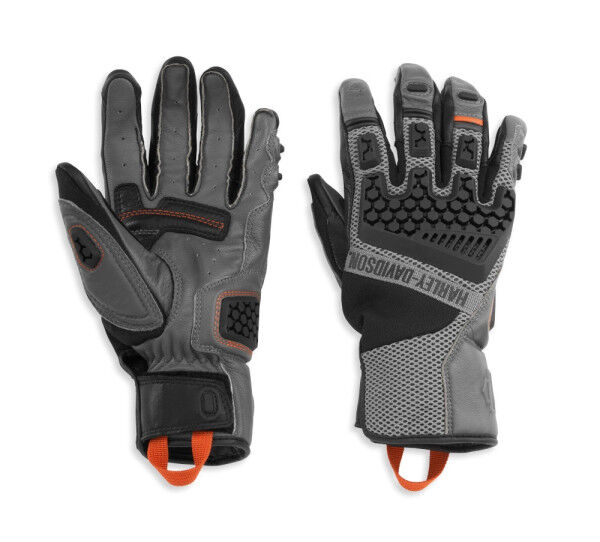 Harley-Davidson Herren Motorrad Handschuhe Grit Adventure Schwarz 98183-21VM