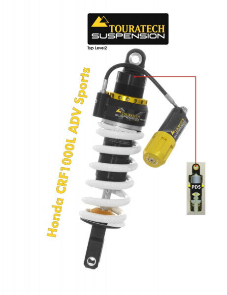 Touratech Suspension Federbein für Honda CRF1000L Adventure Sports ab 2018 Typ Level2/PDS