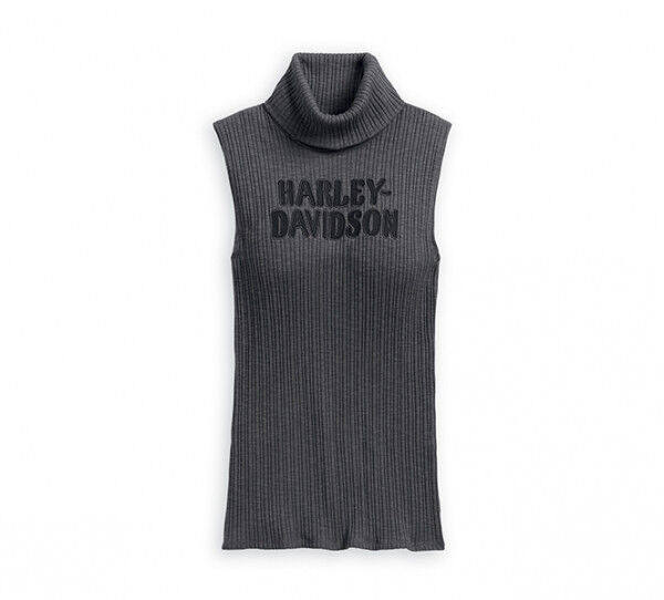Harley-Davidson Sleeveless Rib-Knit Mockneck 96193-20VW