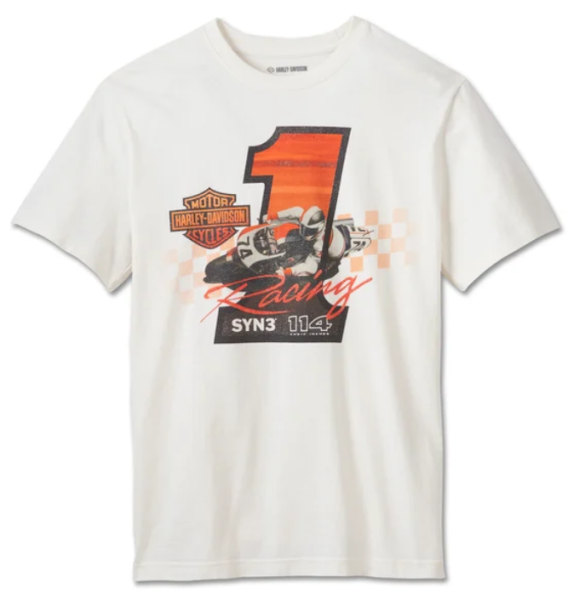 Harley Davidson #1 Racer T-Shirt für Herren