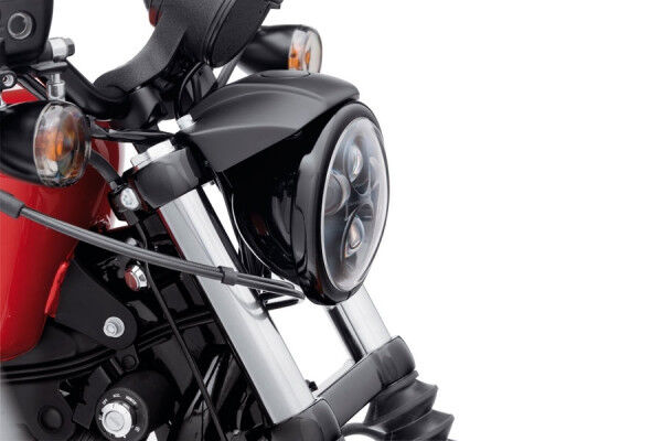 Harley Davidson Scheinwerfer-Zierring - Schwarzglänzend 67700116