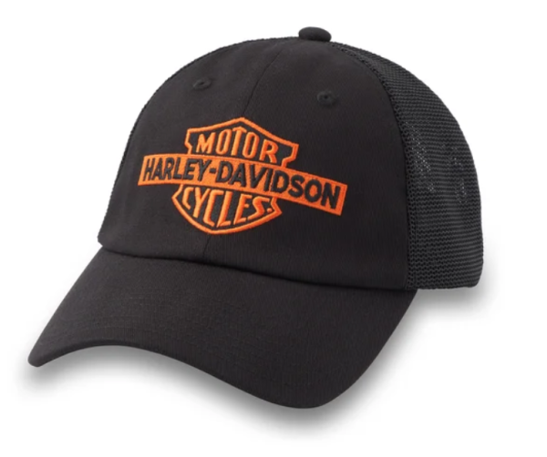 Harley Davidson Oil Can Bar & Shield Stretch-Fit Cap