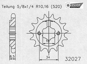 Regina Kettenkit Kit Honda CA 125 Rebel 95-
