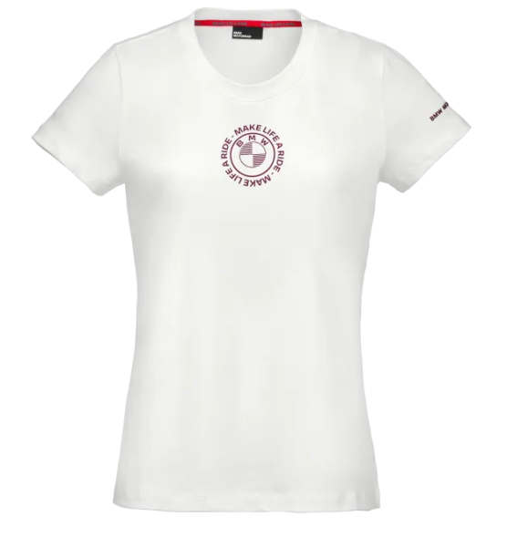 BMW T-Shirt Make Life A Ride Damen Weiß