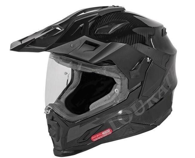 Motorrad Helm Aventuro Carbon2 Plus Schwarz Touratech