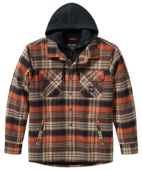 Harley Davidson Bar &amp; Shield Hemdjacke mit Kapuze