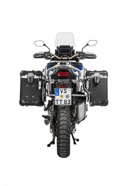 ZEGA Evo X Sondersystem And-Black 38/38 Liter mit Edelstahlträger für Honda CRF1100L Adventure Sport