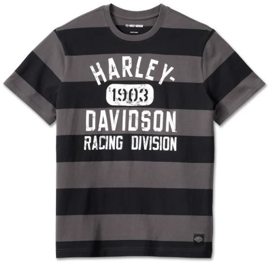 Harley Davidson Racing Striped T-Shirt für Herren