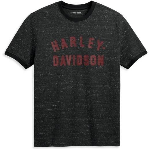 Harley Davidson Staple Snow T-Shirt für Herren – Black Beauty