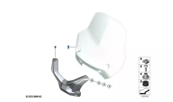 BMW Motorrad R1300R/RS Windschild hoch