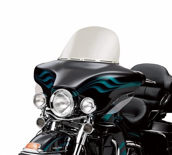 4-schlitze Windschutzscheiben-Verkleidung Für Harley Touring 1996–2013 – Chrom/schwarz