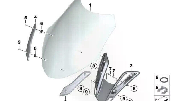 BMW Motorrad R1250RT Windschild