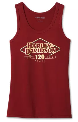 Harley Davidson 120th Anniversary Ultra Classic Tanktop Damen Merlot