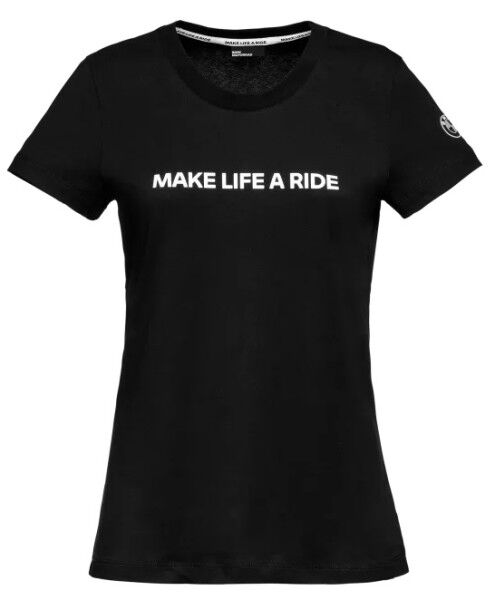 BMW T-Shirt Make Life A Ride Damen Schwarz