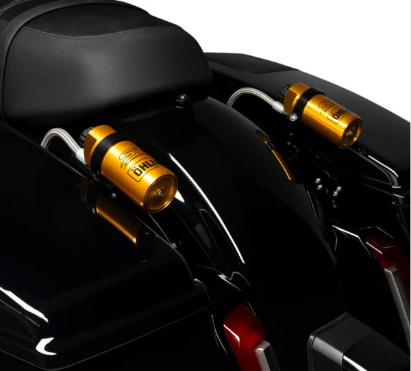 Harley Davidson Screamin’ Eagle/Öhlins Federbeine mit externem Ausgleichsbehälter