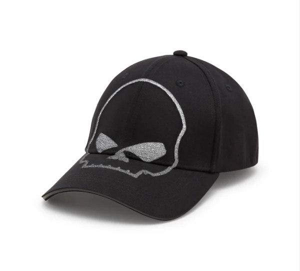 Harley Davidson Willie G Skull Reflective Softail Stretch Fit Cap