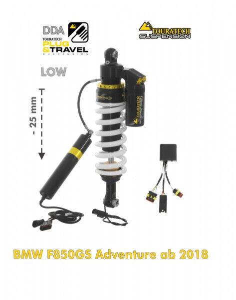 Touratech Suspension Tieferlegung Federbein -25mm für BMW F850GS Adventure ab 2018 DDA / Plug & Trav