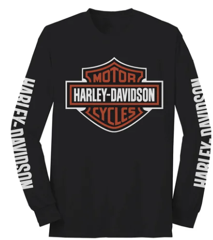 Harley Davidson Bar & Shield Long Sleeve Graphic T-Shirt für Herren