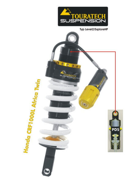 Touratech Suspension Federbein für Honda CRF1000L Africa Twin (2015-2017) Typ Explore HP/PDS