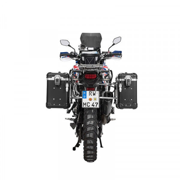 ZEGA Evo Koffersystem And-Black mit Edelstahlträger für Honda CRF1000L Africa Twin (2015-2017)