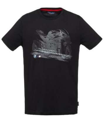 Motorrad T-Shirt M Motorsport Herren schwarz | BMW 