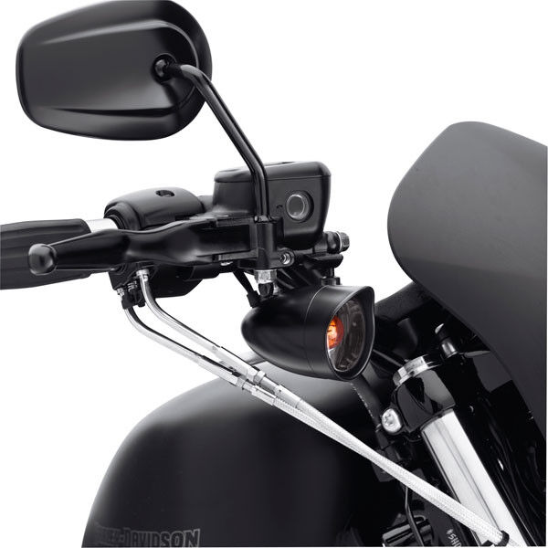 Harley Davidson Bullet Blinker-Zierschirm - Schwarz 73342-09