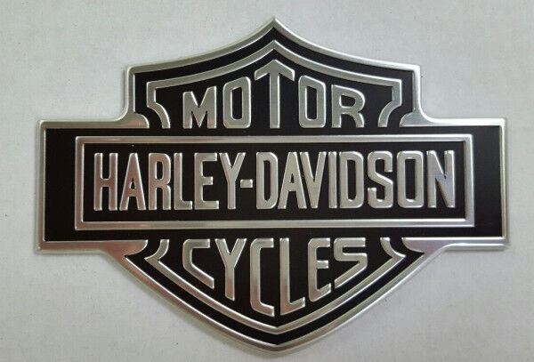 Harley-Davidson Emblem Bar & Shield Logo Schwarz/Silber 90971-79