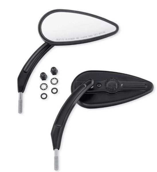 Harley Davidson Willie G Skull Teardrop Mirrors