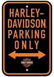 Harley Davidson Parking Only Blech Schild