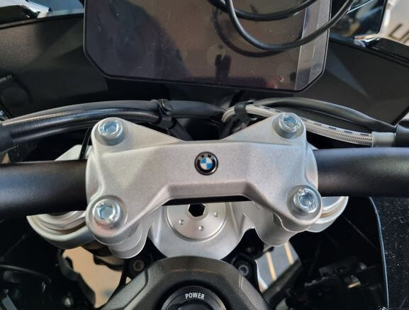 Lenkererhöhung Für BMW S1000XR (2019–2025) – Verstellbarer Klemmensatz, Aluminium, Silber, 500 G