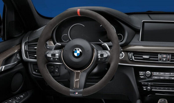 BMW M Performance X5 F15 X6 F16 Lenkrad Abdeckung Alcantara/Carbon