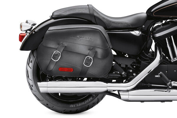 Motorrad Leder Satteltaschen Harley Davidson Sportster XL 48 883 1200 