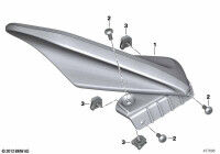 BMW Windleitflügel verchromt, links BMW Windleitflügel verchromt, links