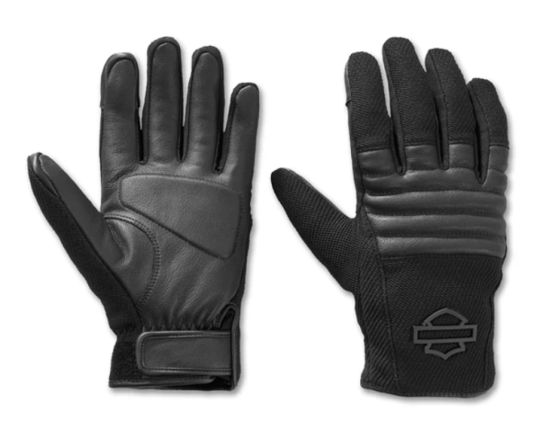 Harley Davidson Dyna Knit Leder-Motorradhandschuhe für Herren