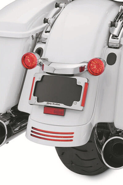 Harley Davidson Curved License Plate Frame with LED Lighting 67900275