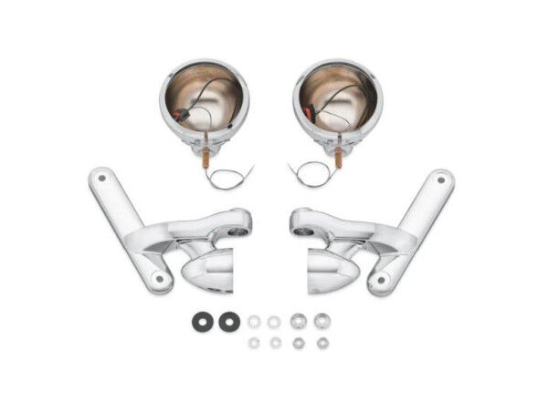 Harley Davidson Custom Zusatzscheinwerfer chrom