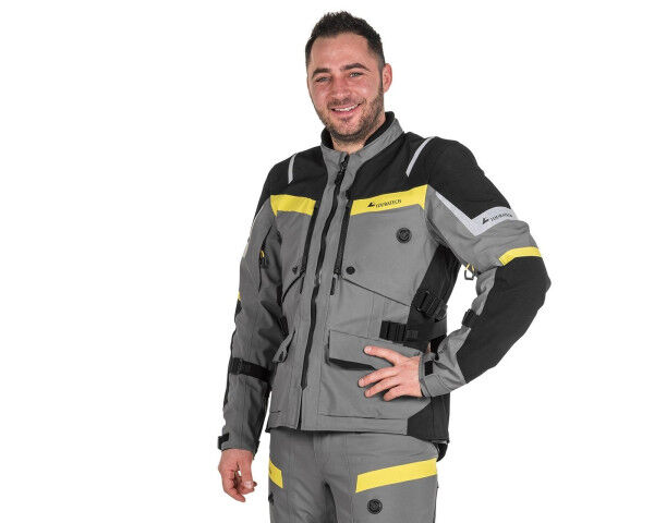 Touratech Compañero Rambler Herren Motorrad Jacke Grau