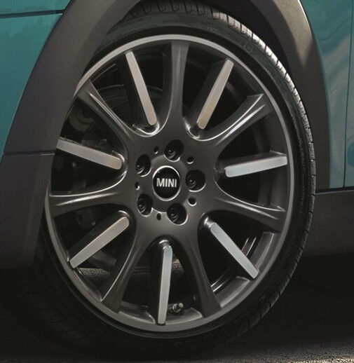 MINI Kompletträder High Spoke Orbitgrey glanzgedreht, Flow Forming 596