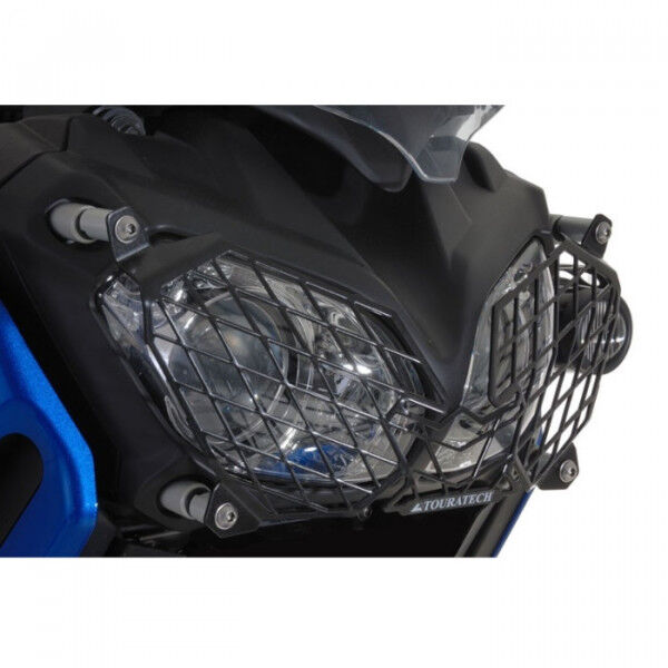 Scheinwerferschutz mit Schnellverschluss für Yamaha XT1200Z Super Tenere, Edelstahl, schwarz *OFFROA