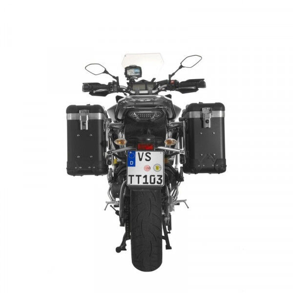 ZEGA Pro2 Koffersystem And-Black mit Edelstahlträger für Yamaha MT-09 Tracer