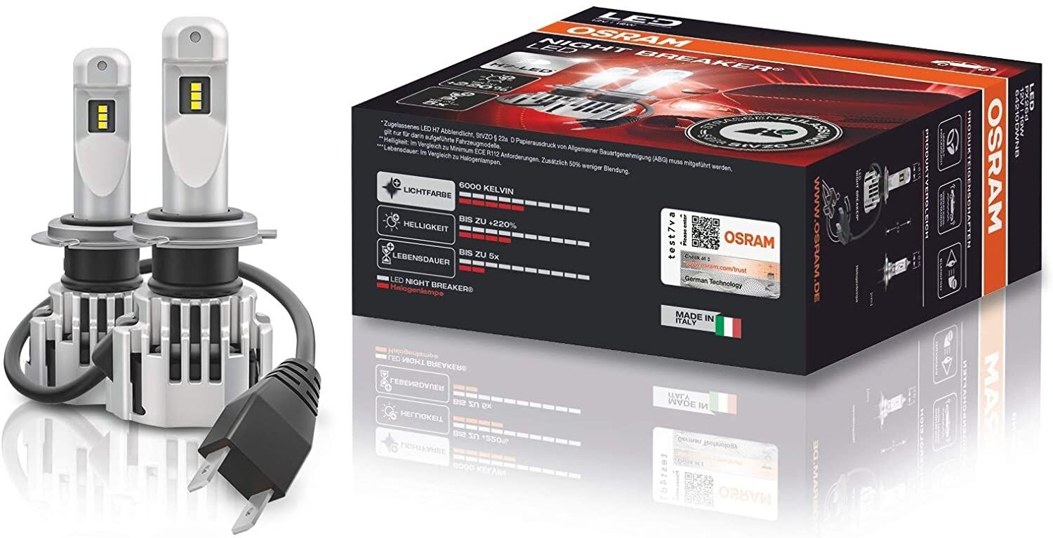 OSRAM NIGHT BREAKER H7-LED 220 % Mehr Helligkeit H7 Abblendlicht | BMW