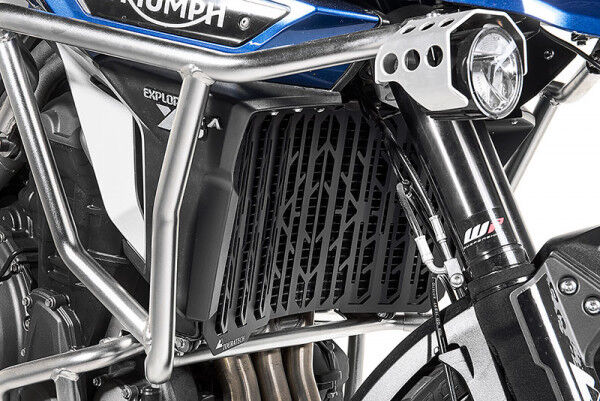 Kühlerschutz, schwarz eloxiert für Triumph Tiger Explorer ab 2016