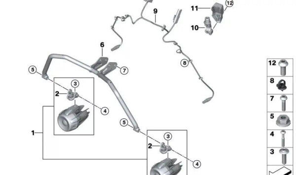 BMW Motorrad Halter Zusatzscheinwerfer