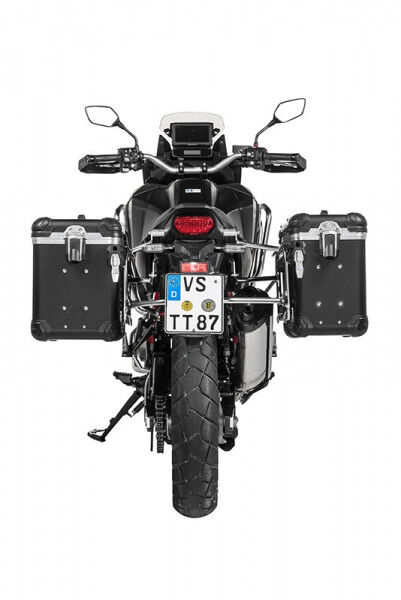 ZEGA Evo Koffersystem And-Black 38/45 Liter mit Edelstahlträger für Honda CRF1100L Africa Twin