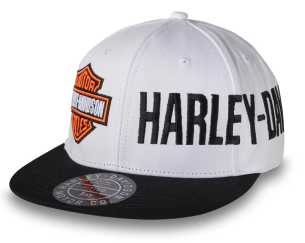 Harley Davidson Highside Fitted Cap Weiß