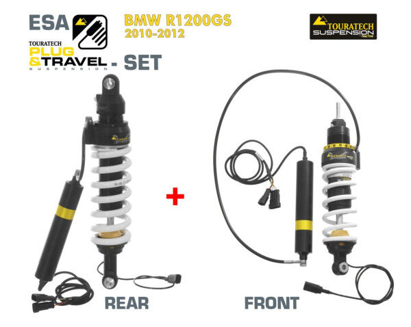 Touratech Suspension Plug & Travel-ESA SET Tieferlegung -25mm für BMW R1200GS Model 2010-2012