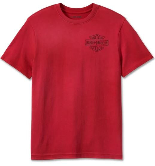 Harley Davidson Eagle T-Shirt für Herren - rot