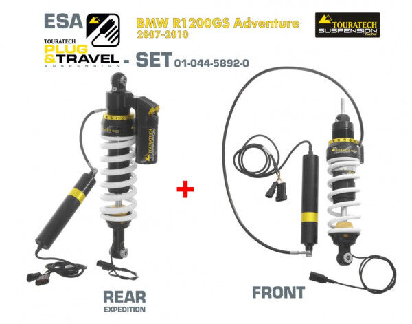 Touratech Suspension Plug & Travel-ESA Expedition SET für BMW R1200GS Adventure Model 2007-2010